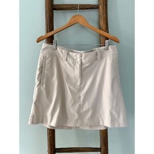 Nike Golf Tour Performance Dri-FIT Skort Athletic Skirt Beige Size 10